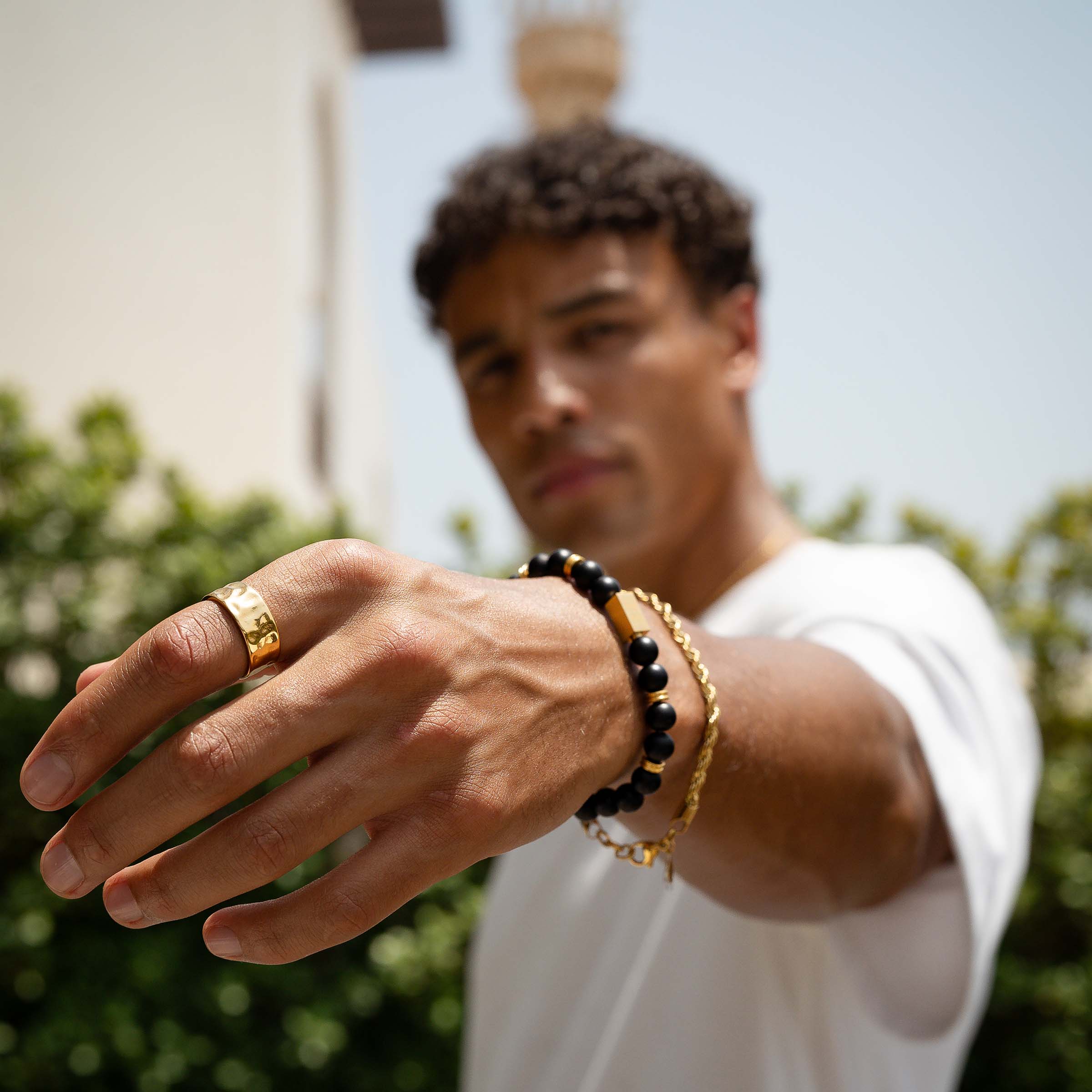 UNEVEN PITCH RING (GOLD)