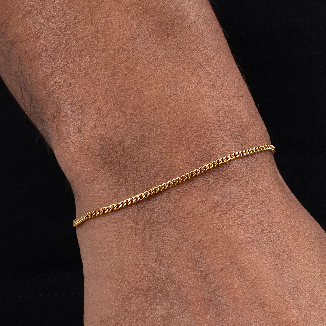 CURB BRACELET 2MM (GOLD)