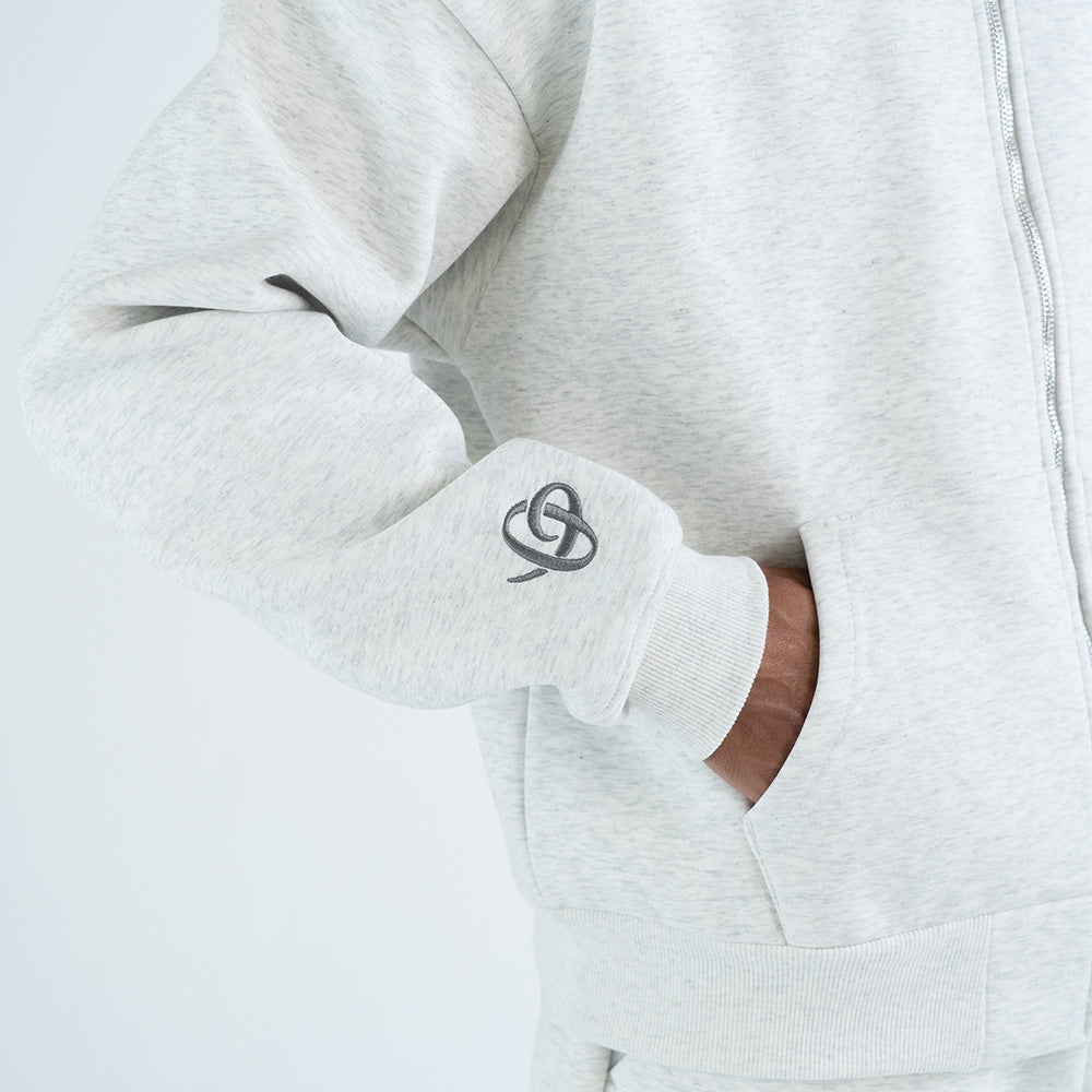 MT90 ZIPPER HOODIE (GRAY)