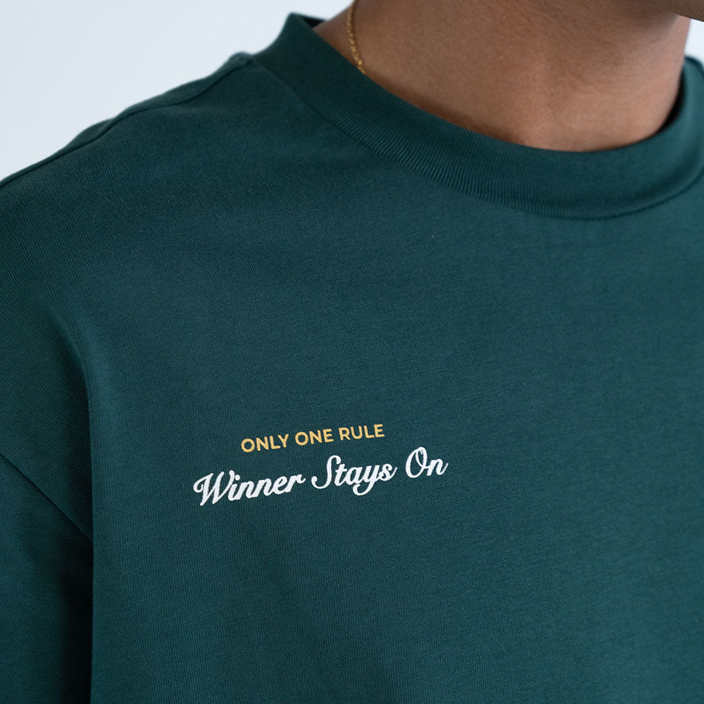 WINNER STAYS ON T-SHIRT (GREEN)