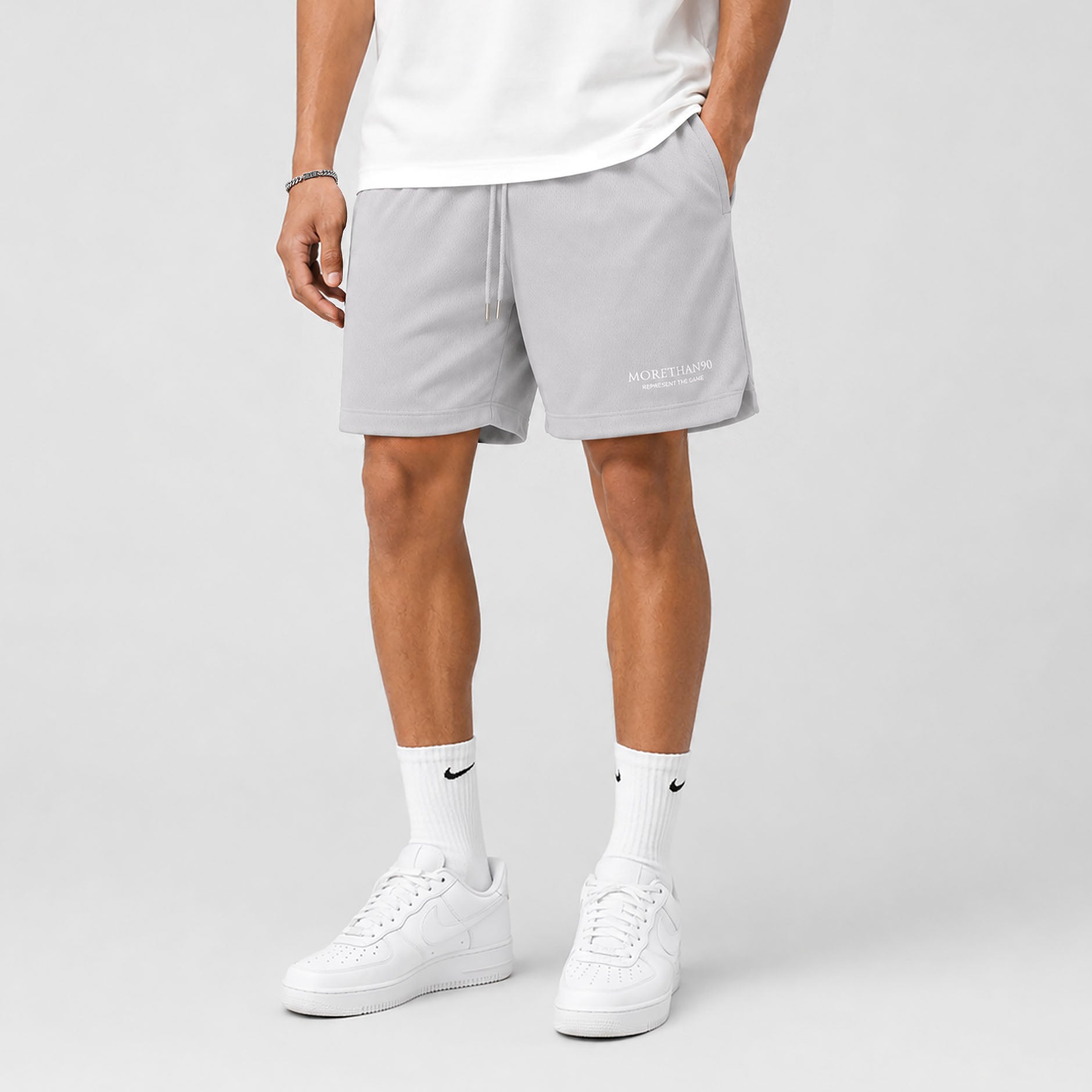 MT90 MESH SHORTS (GRAY)