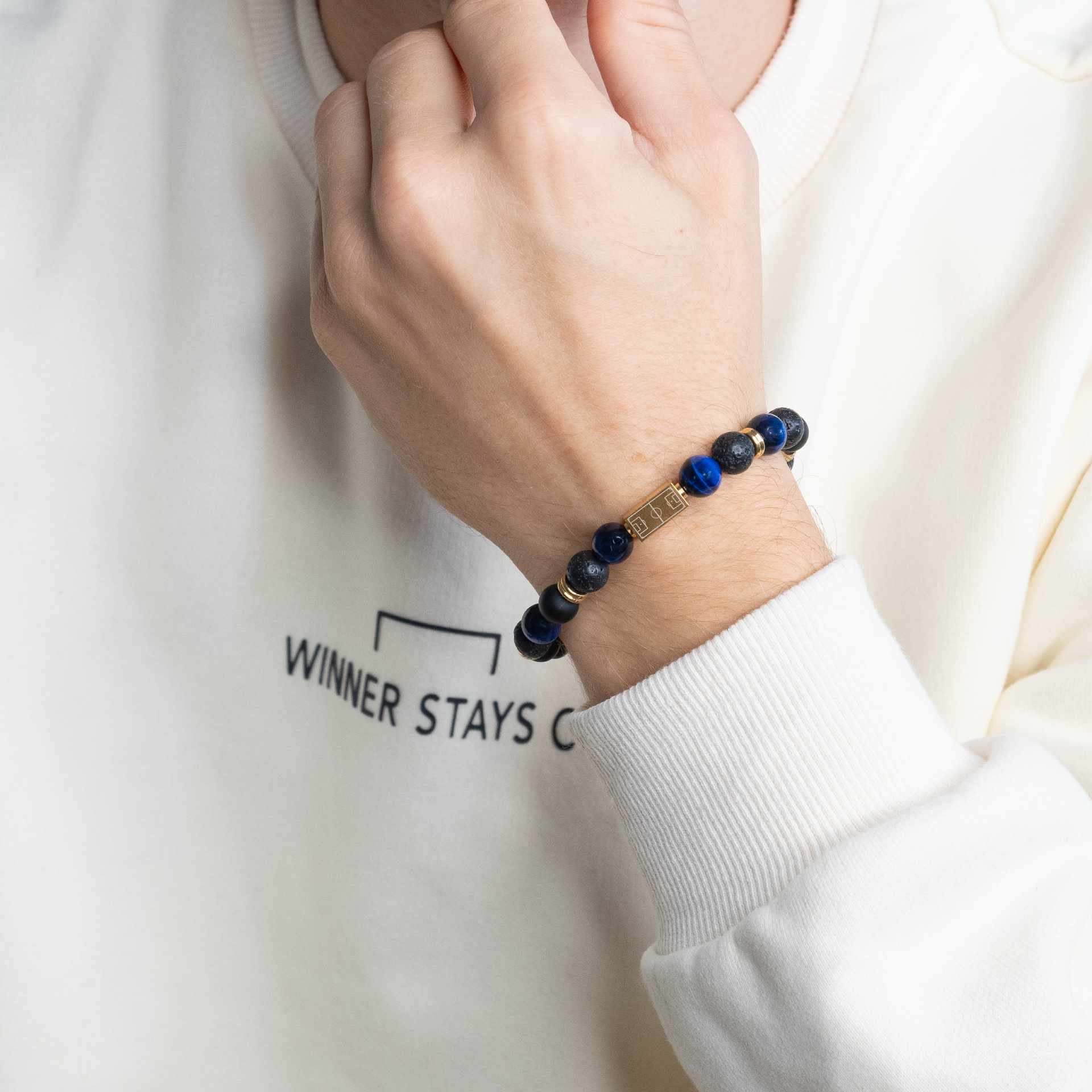 BLACK AND BLUE BRACELET