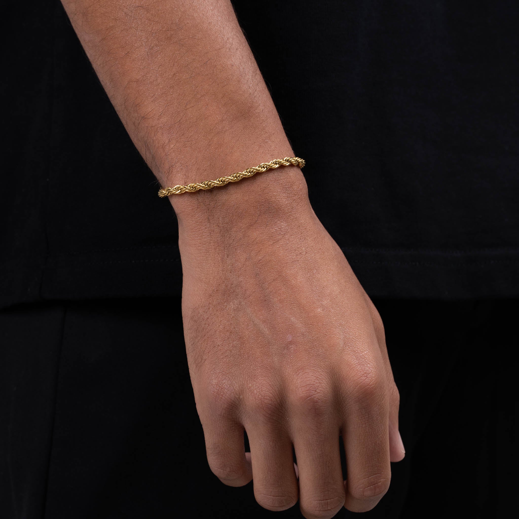 ROPE BRACELET 4 MM (GOLD)