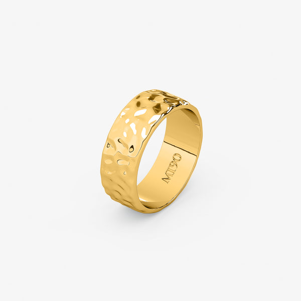 UNEVEN PITCH RING (GOLD)