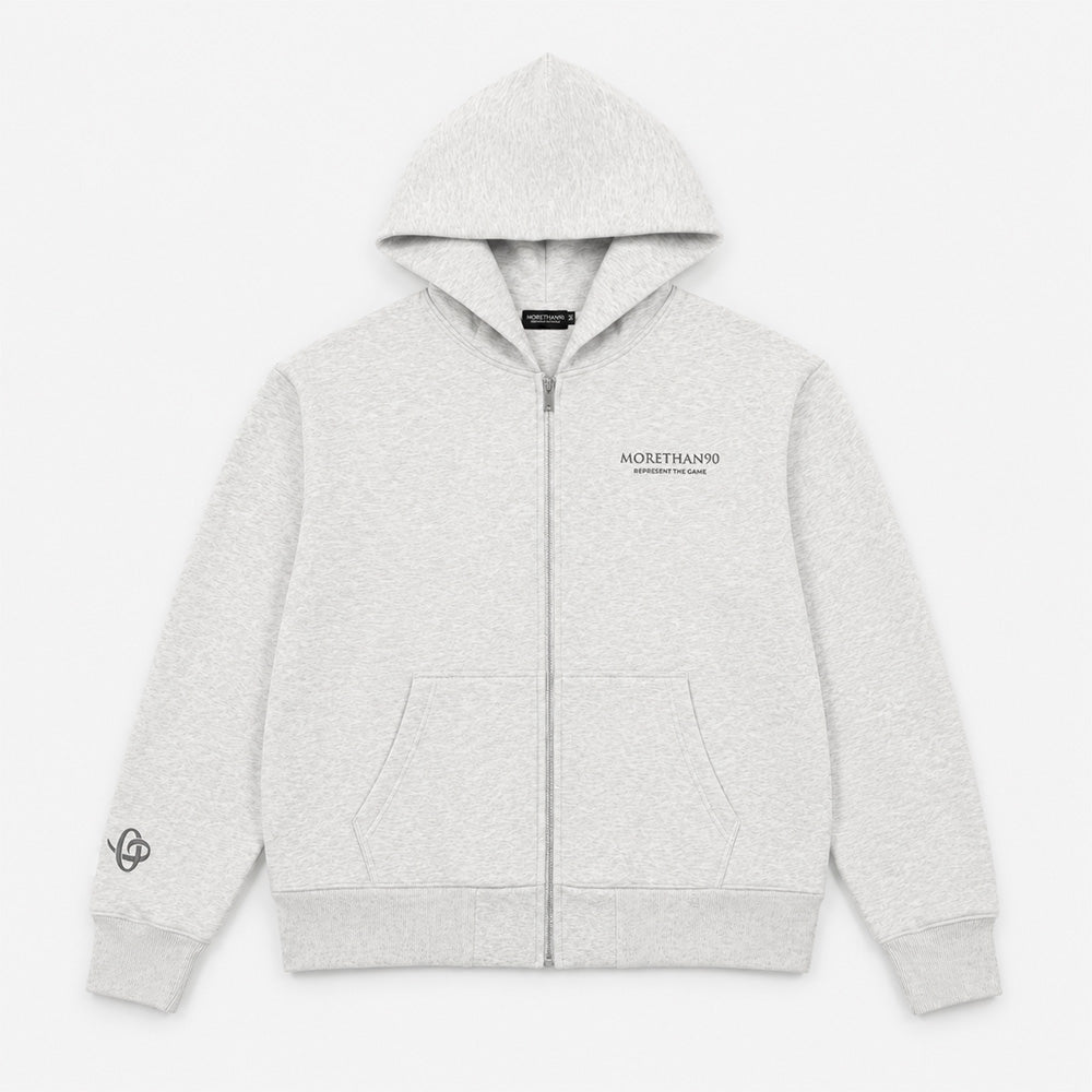 MT90 ZIPPER HOODIE (GRAY)
