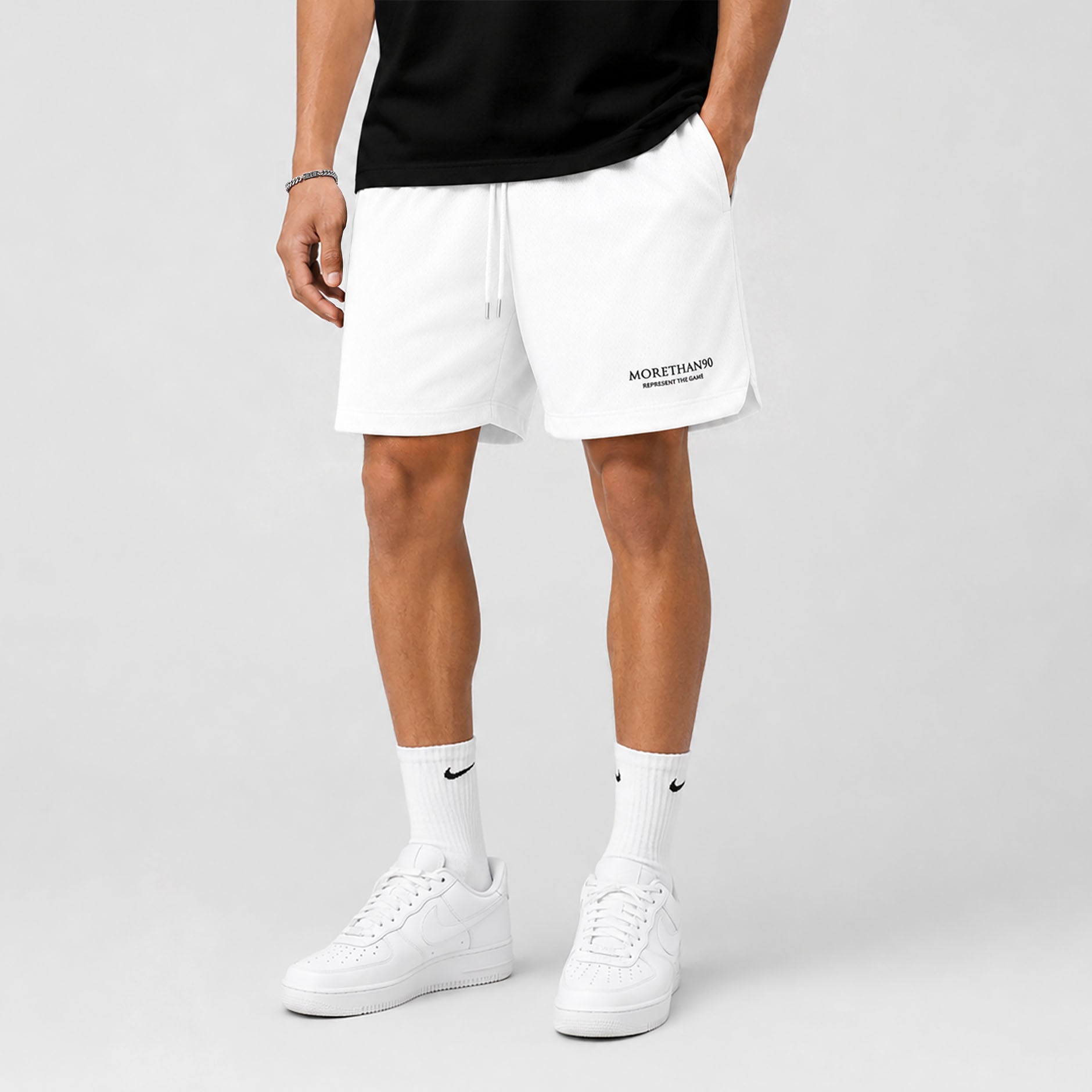 MT90 MESH SHORTS (WHITE)