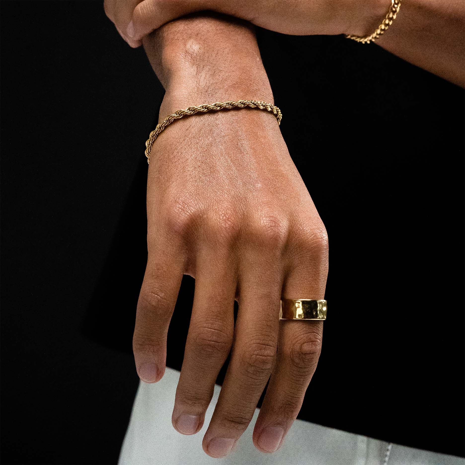 ROPE BRACELET 4 MM (GOLD)