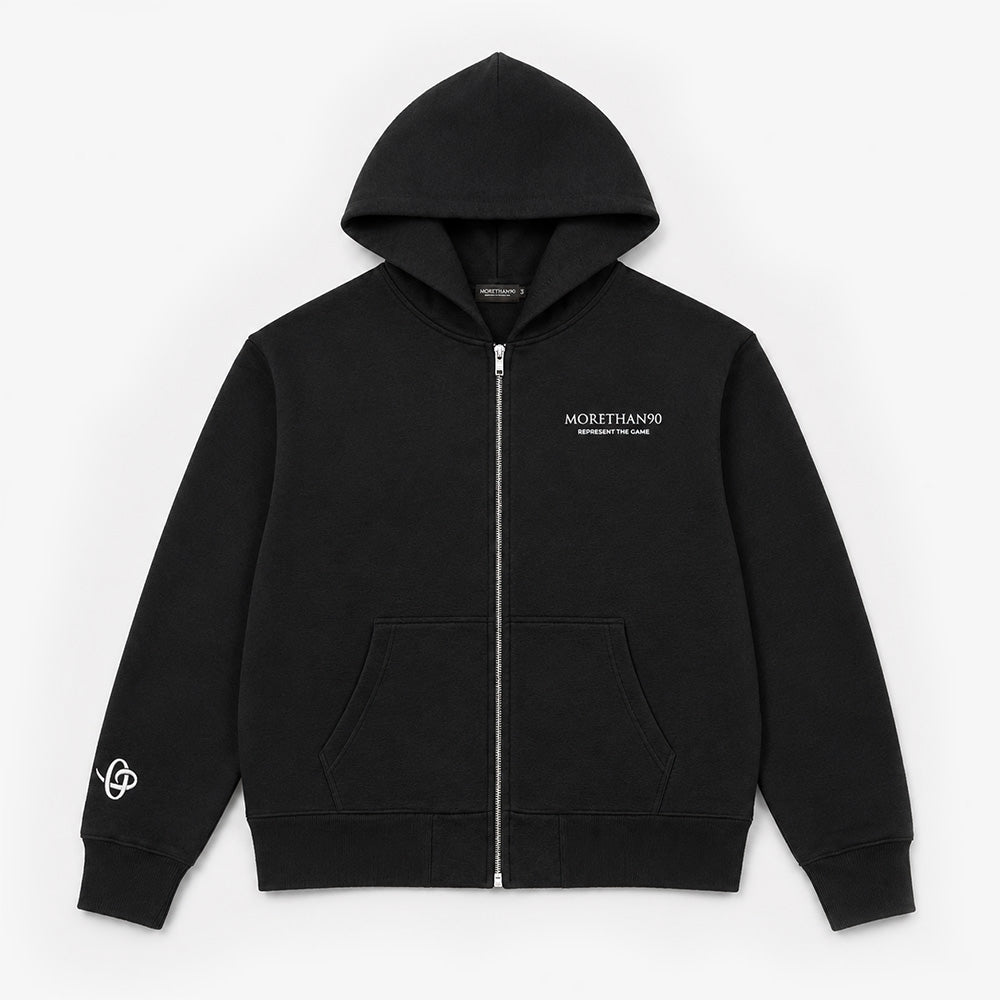 MT90 ZIPPER HOODIE (BLACK)