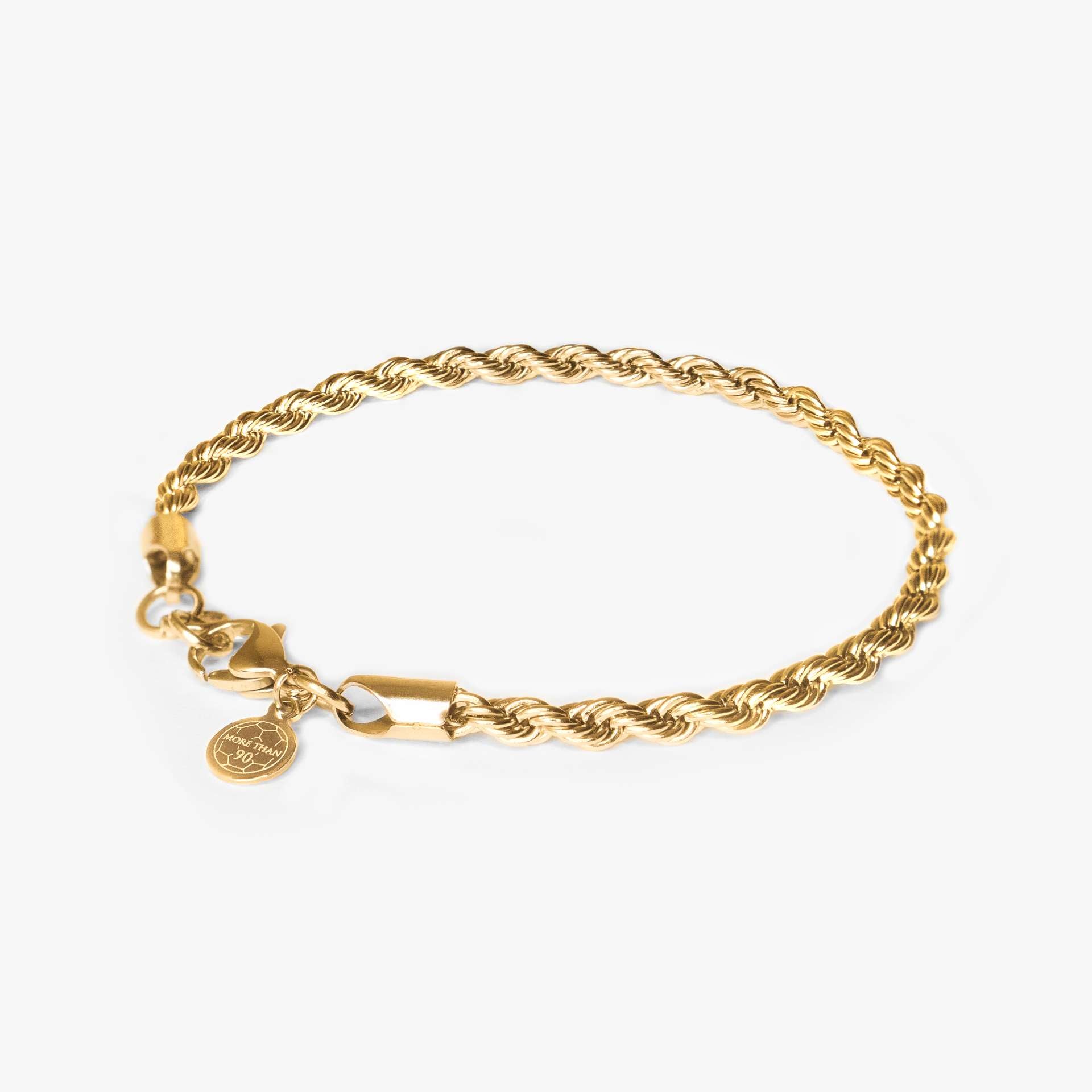 ROPE BRACELET 4 MM (GOLD)