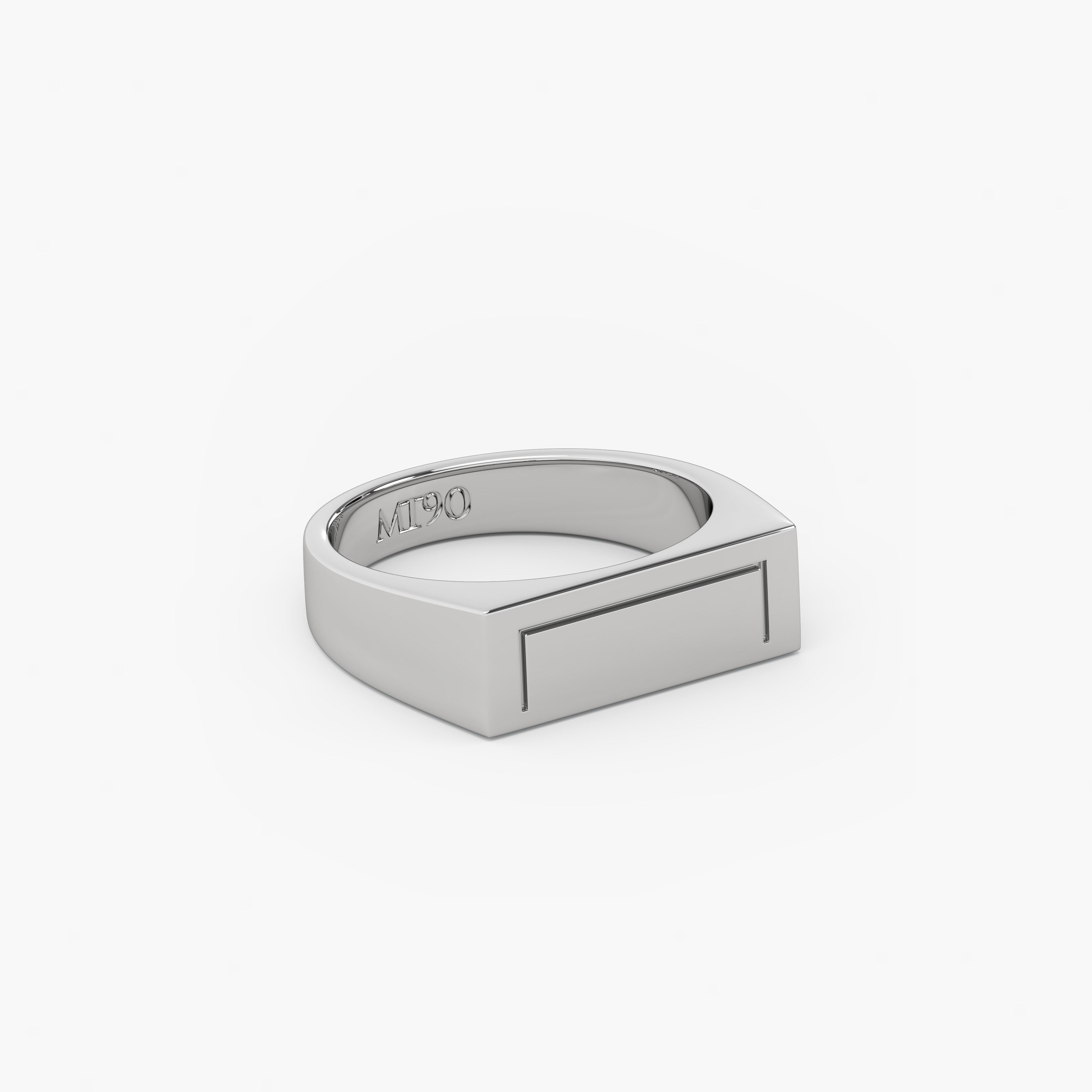 SIGNET GOAL RING (SILVER)