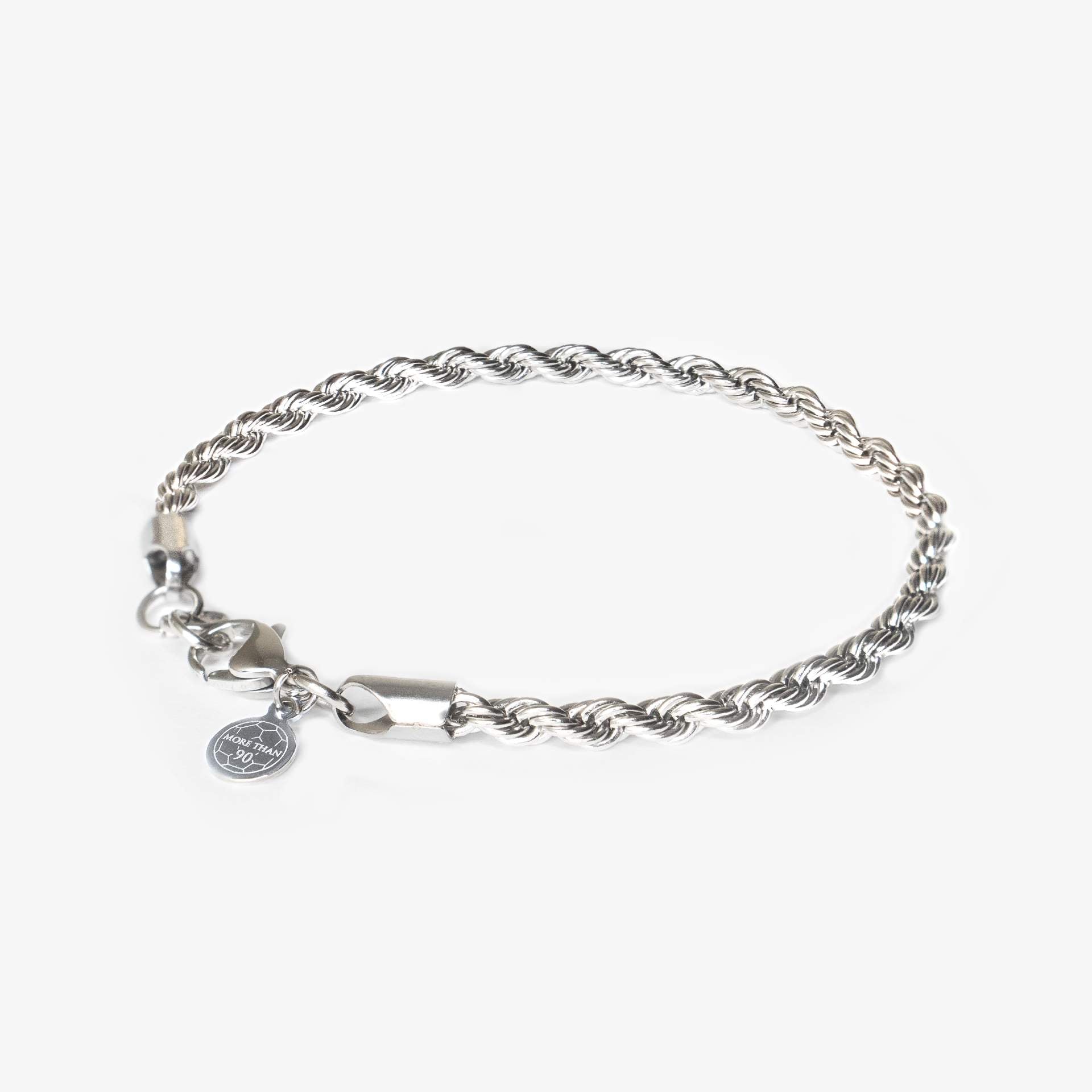 ROPE BRACELET 4 MM (SILVER)