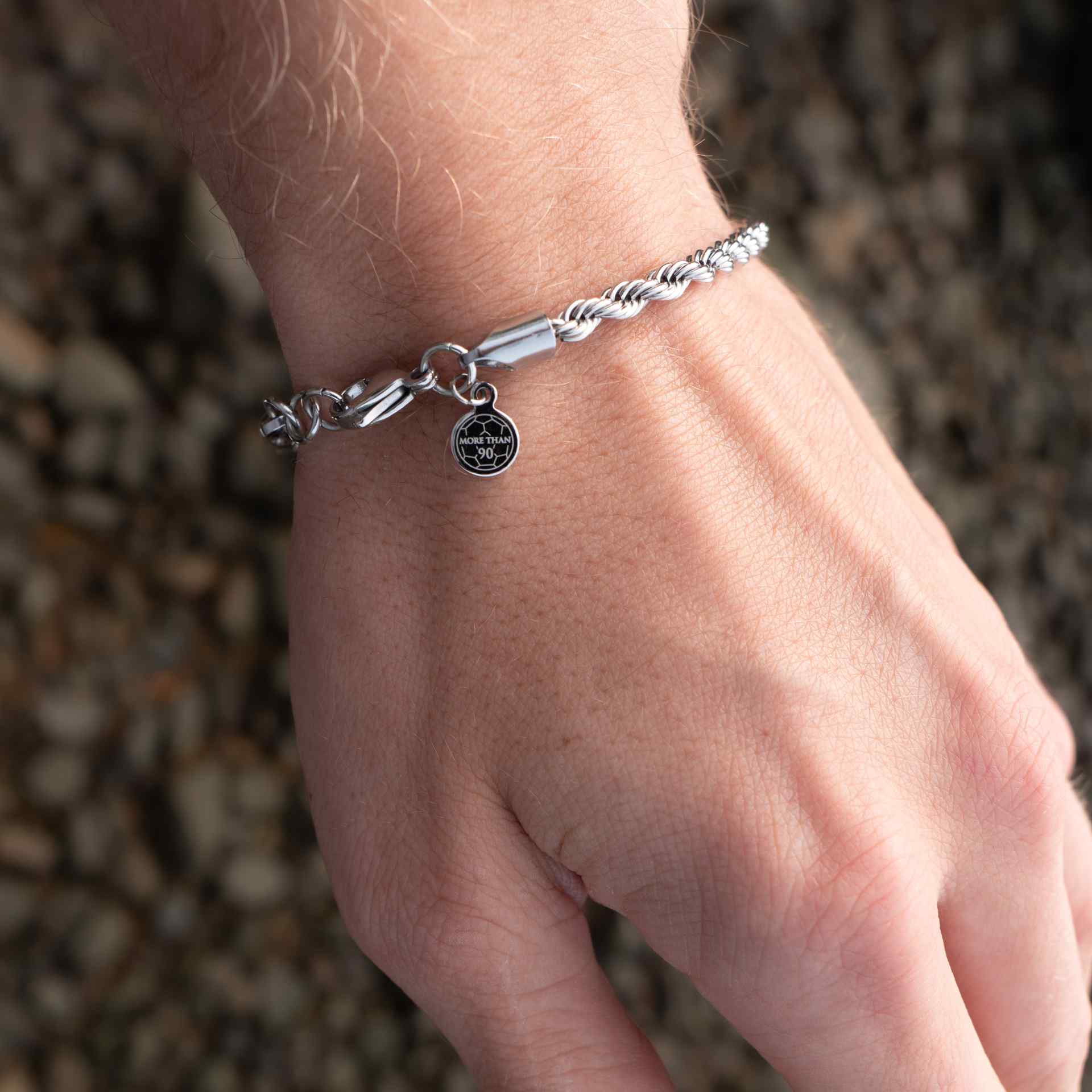 ROPE BRACELET 4 MM (SILVER)