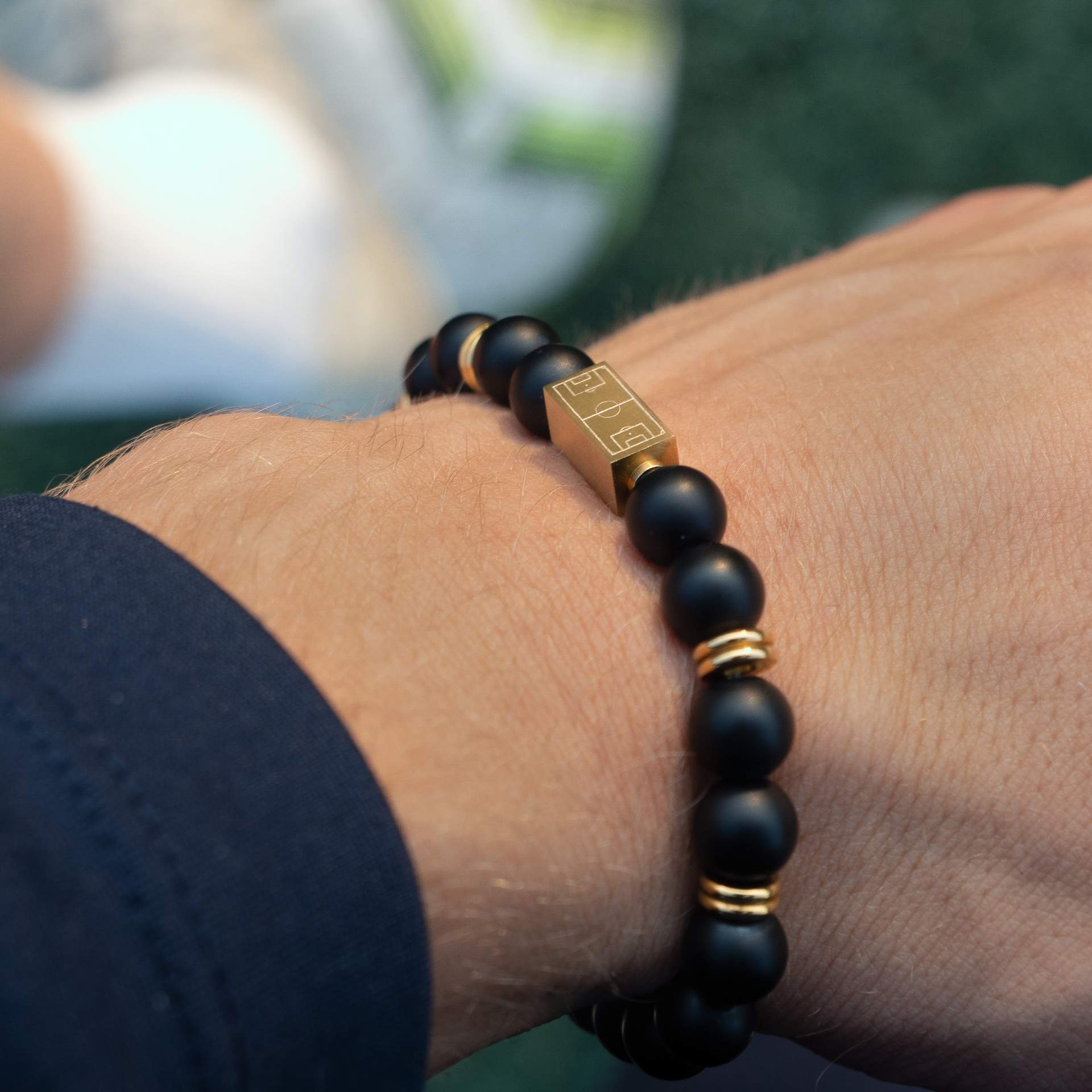 MATTE BLACK BRACELET (GOLD)