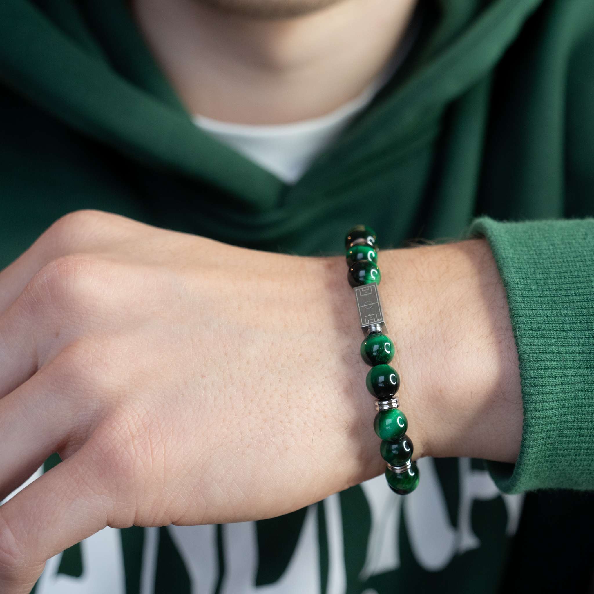 GREEN TIGER EYE BRACELET